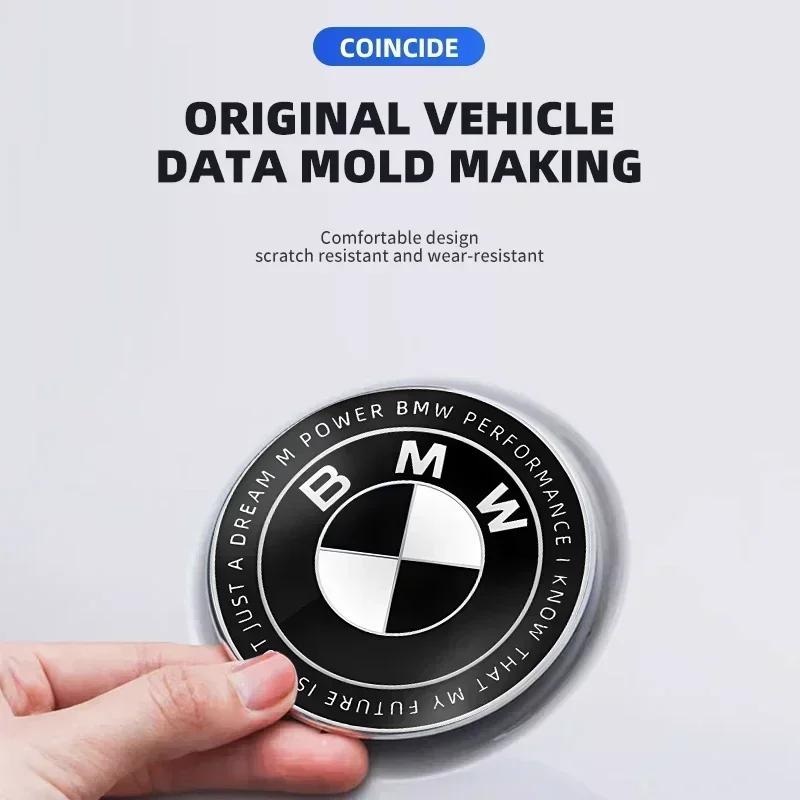 1 szt. 82mm ABS 2 3 Otwory Samochodowy Znak Logo Emblemat Naklejka na Maskę Przód Tył Bagażnik dla BMW E87 E46 E28 E60 G20 G03 G05 F10 E93