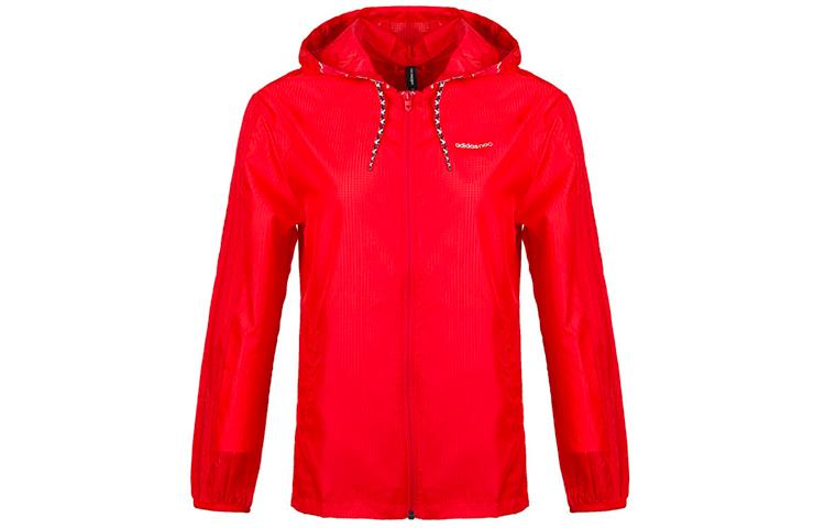 Adidas Neo Jackets Women s Red Hooded Thin Other EJ7091 S