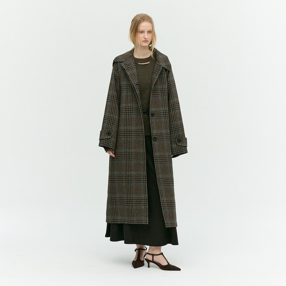 EBM Check Pattern Handmade Coat Empahhh030