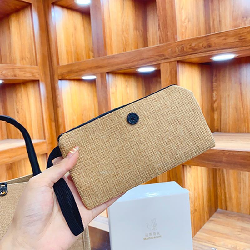 Keten Tote Çanta Büyük Kapasiteli Kanvas El Çantası Alışveriş Çantaları Makyaj Çantası Nikah Doğum Günü Hediyesi Plaj Tatili İçin Bozuk Para Cüzdanı