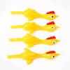 10Pcs Slingshots Chicken Finger Toy for Kids Funny Mini Flying Rubber Ducks