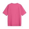 Li Ning CF Pure Color Letter Round Neck Ice Feel Comfortable Antibacterial Short Sleeve T-Shirt Men T-Shirt Bright-Pink ATSV189-7