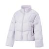 Li Ning Veste doudoune courte polyvalente à col montant et fermeture éclair couleur unie pour femme outerwear AYMV368-1