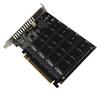 4 Port M.2 PCIE Adapter Card Plug and Play SSD Converter Card PCIE Expansion Card  Gaming PC