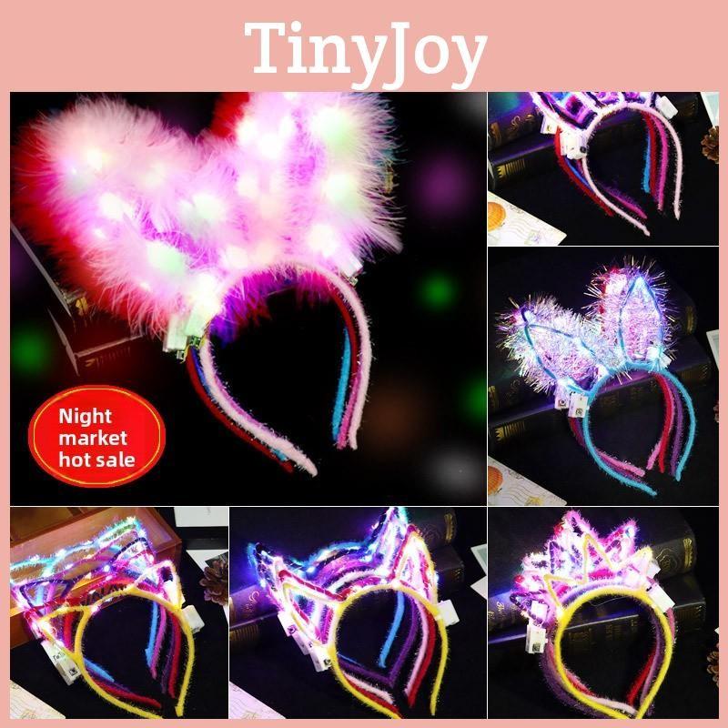 Rabbit Mouse Ears Luminous Headwear Cat Ear Crown Hair Accessory Gift