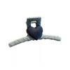 Blue Heart Denims Mini Claw Clip With Tightly Arranged Teeth Extended Wear Hair Bun Holder Strong Spring Mechanism