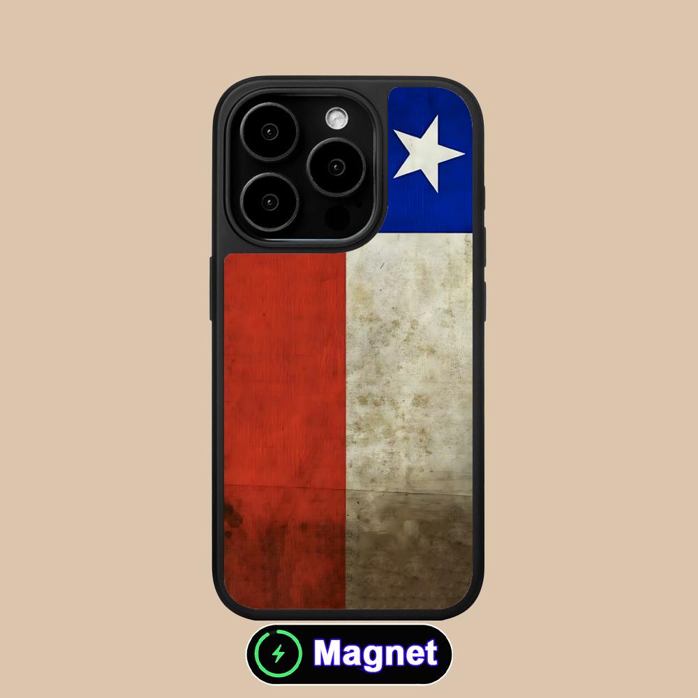 

Chile Flag Matte Surface Magsafe Mobile Phone Case for iPhone 17 16 15 14 13 12 11 Air Pro Max Plus Colorful Cover iPhone 11