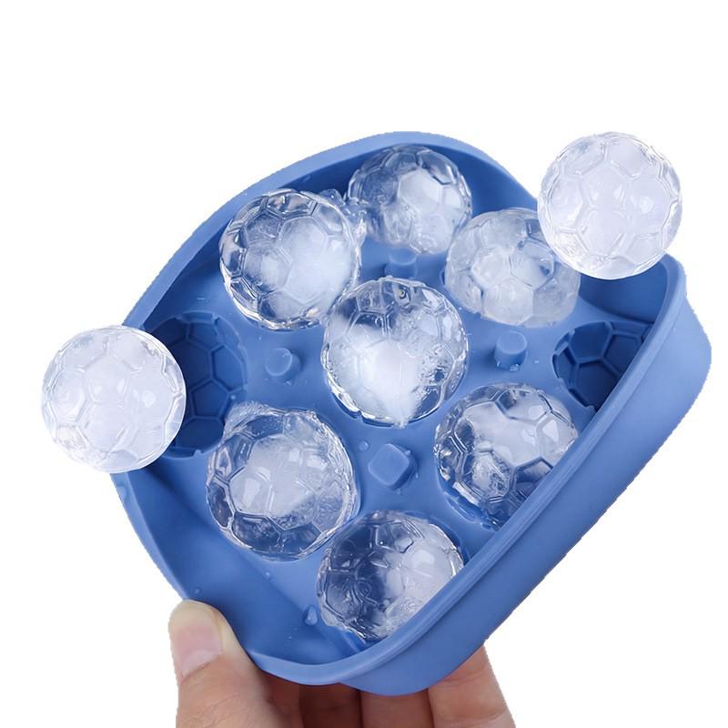 9-Cell Soccer Ball Silicone Ice Mold for Cocktails & Whiskey