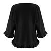 Women's Short-sleeved Round-neck Solid Color Tops Loose European And American Lace Sleeves Shirt