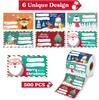 500 Stickers/Roll Pack Christmas Stickers Blessing Decoration Stickers Gift Series Sticker Stickers Children's Christmas Gifts
