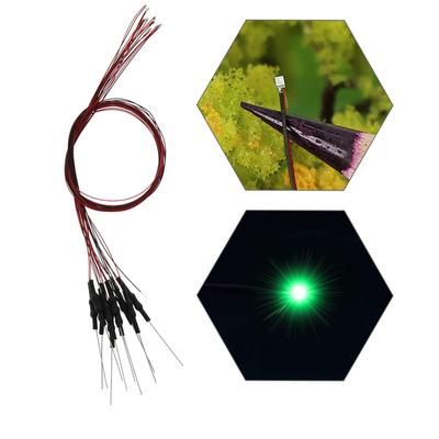 LEDs à puce Eve modèle SMD 0402 avec et résistances Idéal pour le câblage de modèle et 20 pièces, vert, inclus. trains, chemins de fer, bâtiments, dioramas.