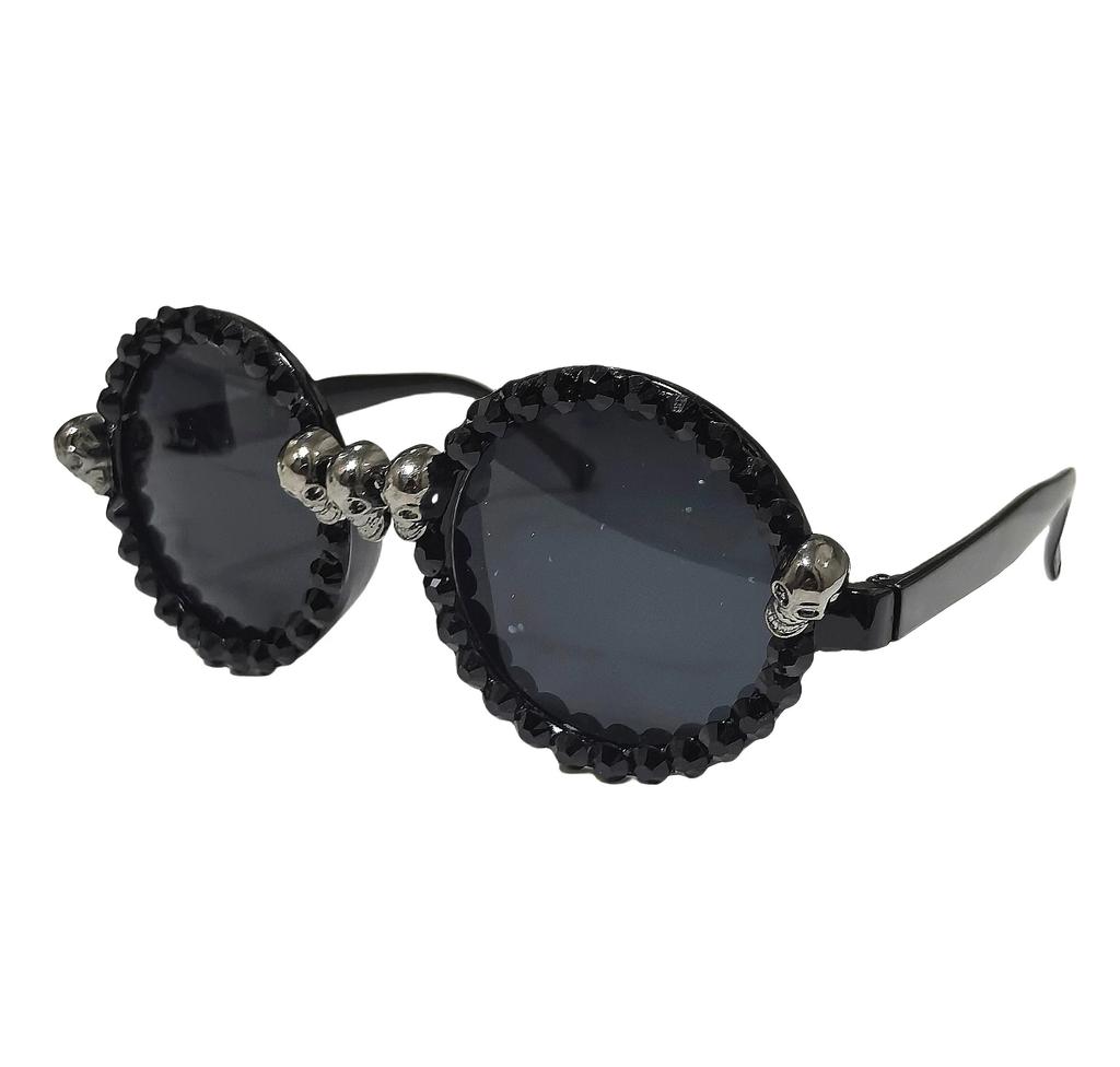 Trendy New Diamond-Encrusted Skull Sunglasses Fashionable Adult Decorative Sunglasses Party And Holiday Decorative Sunglasses