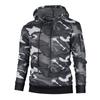 Men's Fashion Camouflage Sweatshirt Men's Drawstring Ribbed Closure Sleeve Pocket Hoodie
