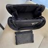 Makeup Bag Folding Multi-Part Cosmetic Storage Bag with Pink Bow Decoration Large Capacity Makeup Case