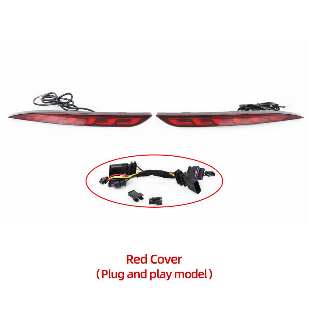For Tesla Model 3 2016-2023 Model Y 2017-2023 Rear Fog Lamp Brake Light Dynamic Turn Signal Reflector LED Bumper Light Model Y 17-23