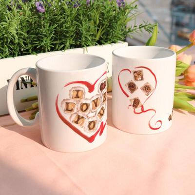 if058-Design Mug 2p-Give the Gift of Chocolate and Love