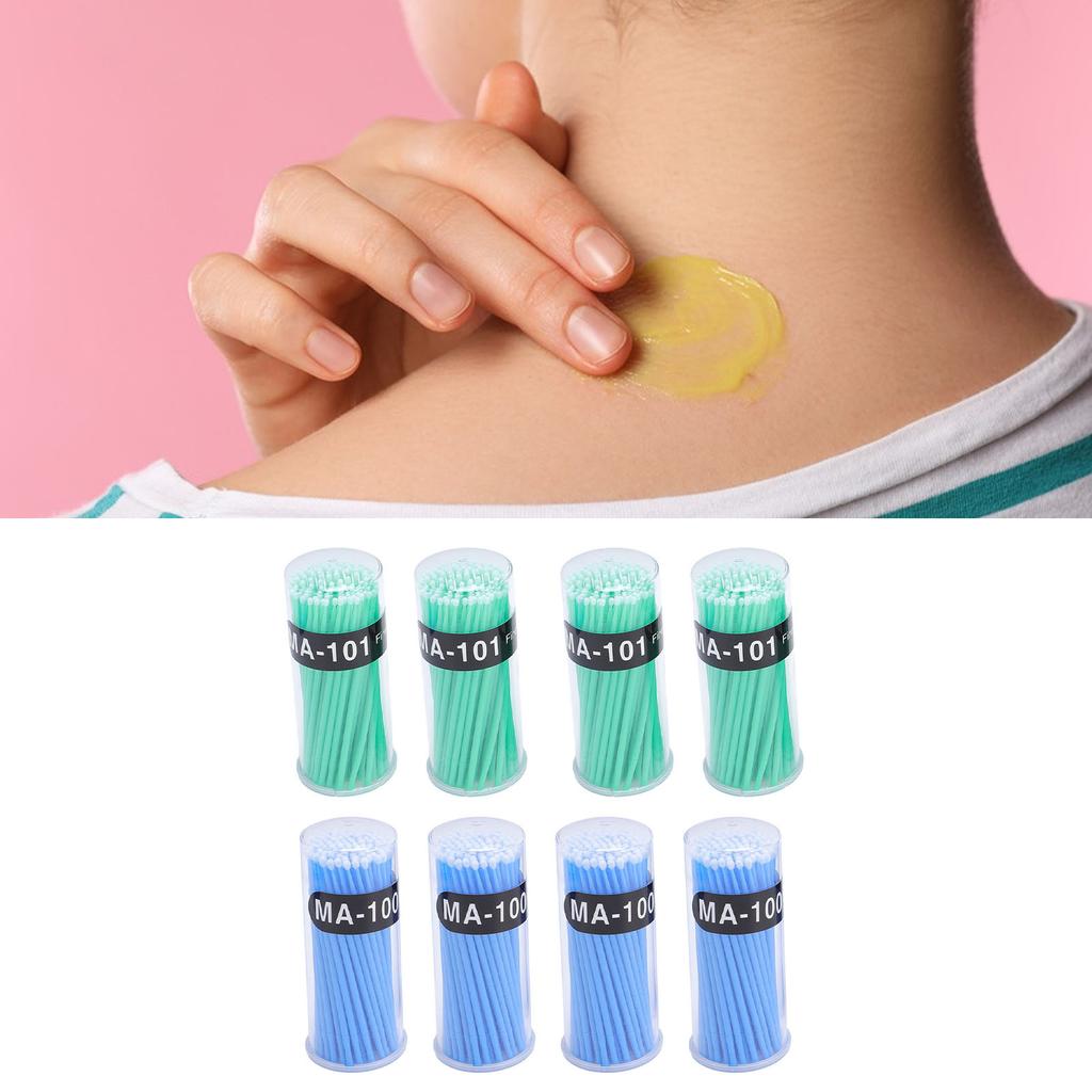 400pcs Micro Applicator Brushes Bendable Applicator Sticks Portable Micro Swabs for Home