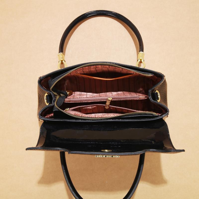 Dámská crossbody kabelka s jasným potiskem na celá ramena, módní textura, vysoce kvalitní