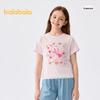 Balabala Girls' Cartoon Short-Sleeve Summer T-Shirt