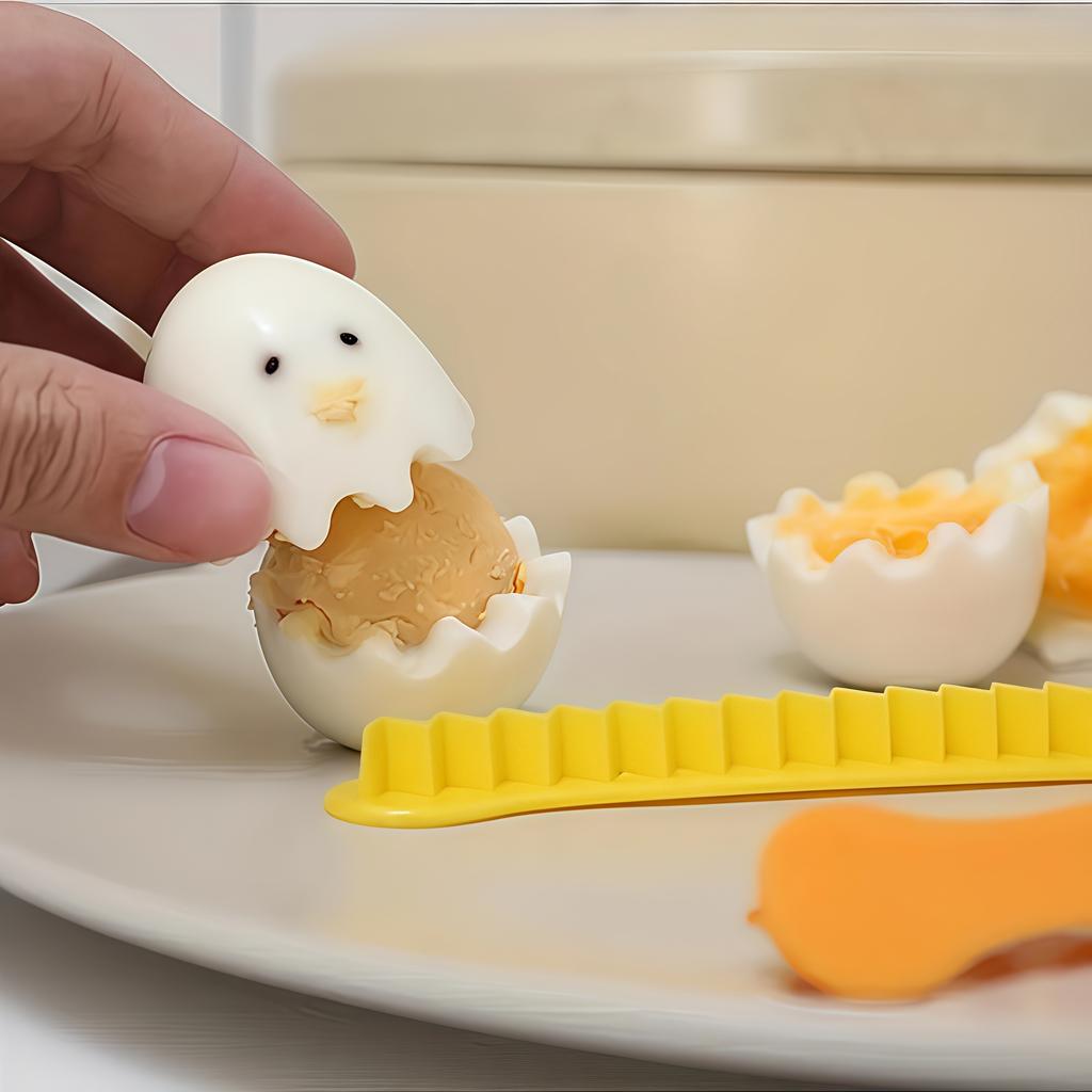 Creative Scalloped Flower Egg Slicer, Multi-Purpose DIY Kitchen Camping Cutter, Perfect Gift for Mother