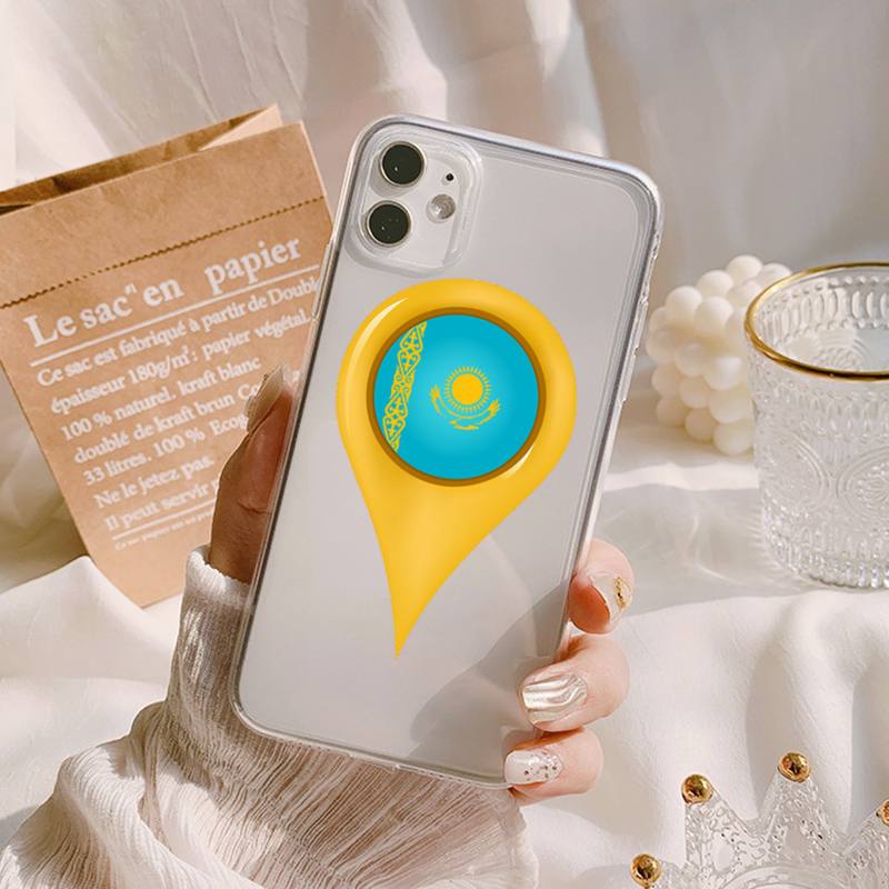 MaiYaCa Kazakhstan Flag Phone Case for Iphone 13 11 12 Pro XS MAX 8 7 6 6S Plus X 5S SE 2020 XR Cover