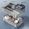 Handun 304 Stainless Steel Cabinet Storage Rack with Damping Rail