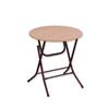 Reading Table Table 70 Cm Round Table with Metal Folding Legs