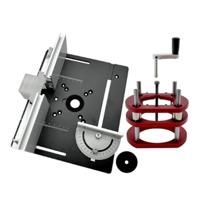 A96I-65Mmdiam Motors Router Lift Aluminum Alloy Router Lift Kit Table Base Alum Woodworking Router Table Insert Plate Board B