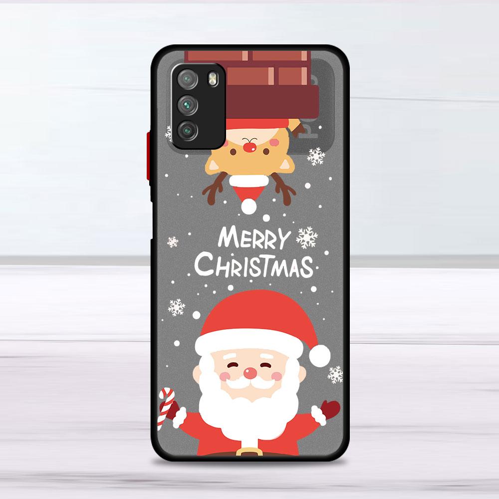 Christmas Doll Deer Case For Xiaomi Mi Poco X3 NFC M3 11 10 12 9T 11T 10T Pro Note 10 Lite Matte Hard Phone Covers
