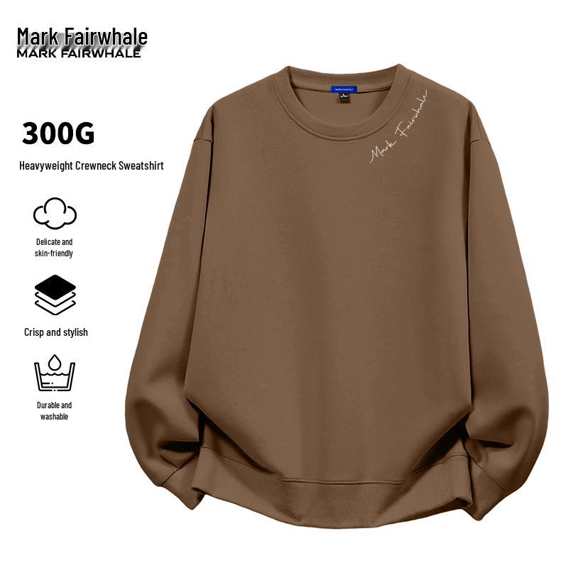 Mark Fairwhale Men's American Style Crew Neck Sweatshirt