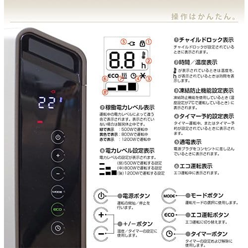 DeLonghi DeLonghi konvektorový ohřívač 8 až 10 tatami HXJ60L12-WH