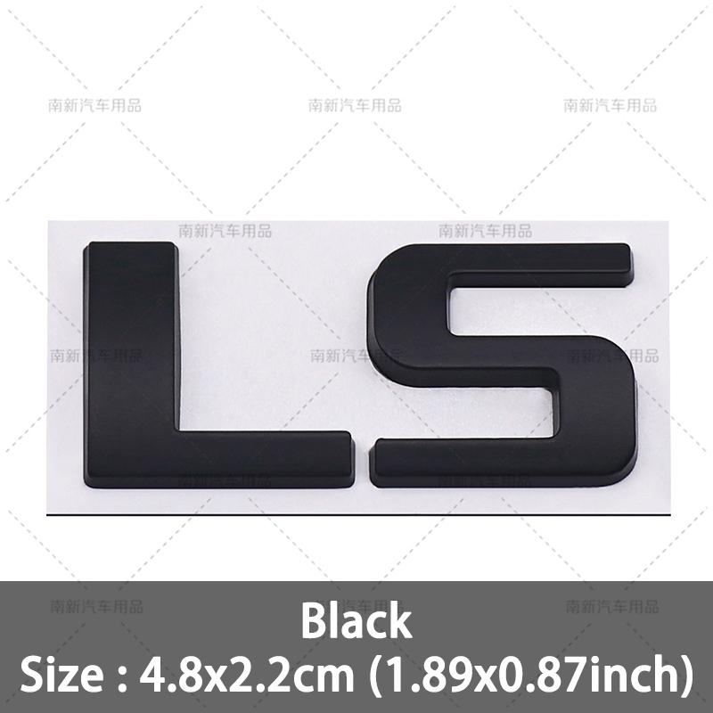 3D Metal LT LS Letterl Badge Logo Car Rear Trunk  Emblem Stickers Decal for Chevrolet Silverado Colorado Corvette C8 Car Styling
