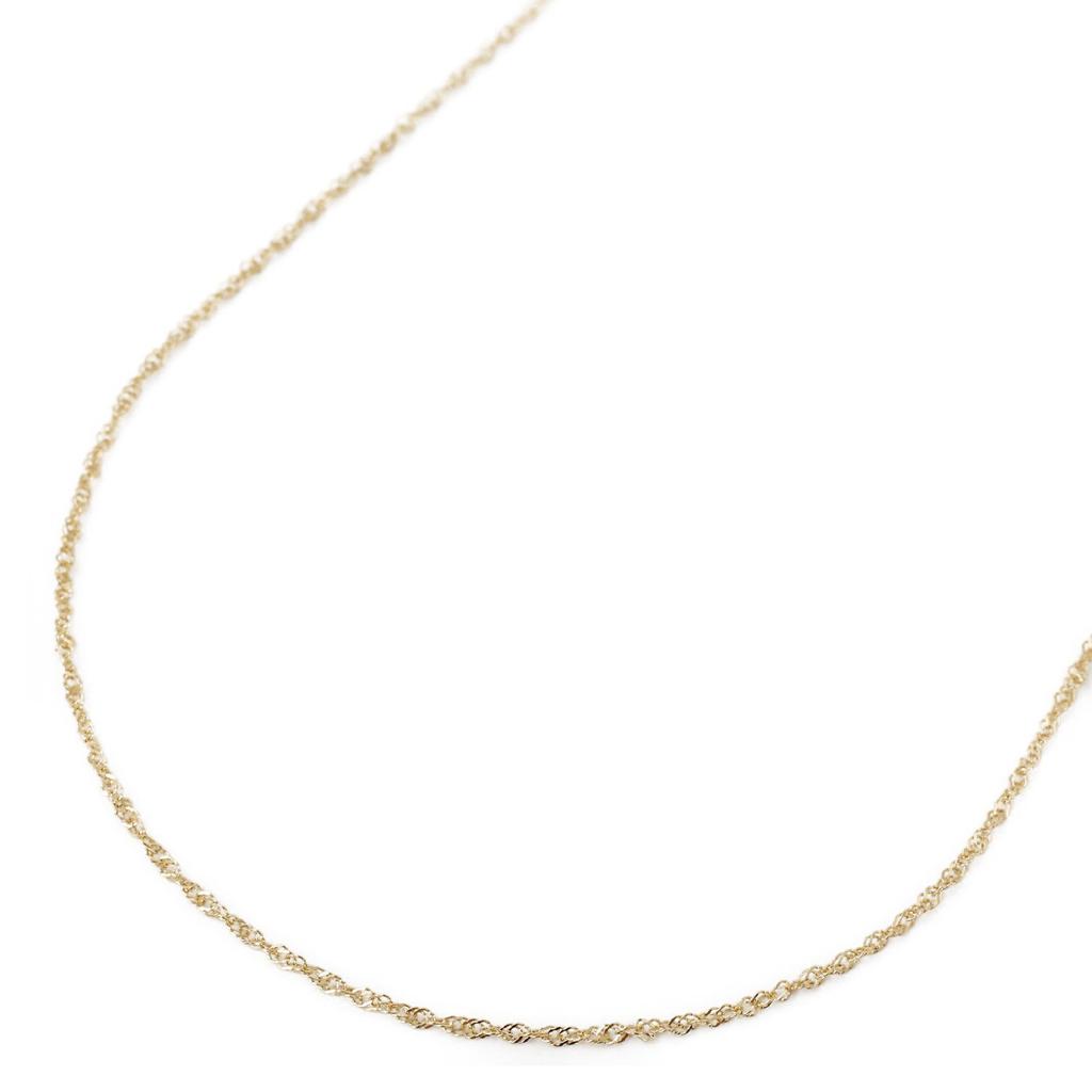 18k Gold Necklace with Screw 50cm Chain,
