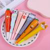 10pcs 0.5mm Cute Pen Pinched and Neutral Pen Student School Supplies Cartoon Creative Stationery Soft Neutral Pen
