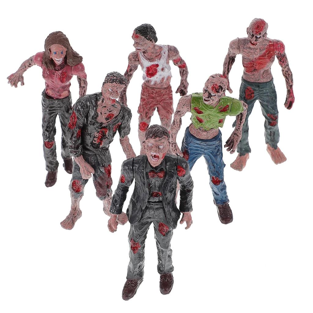 6PCS Horor Doll Figurine Model, Standing Posture Figurine Toy, Children Gift