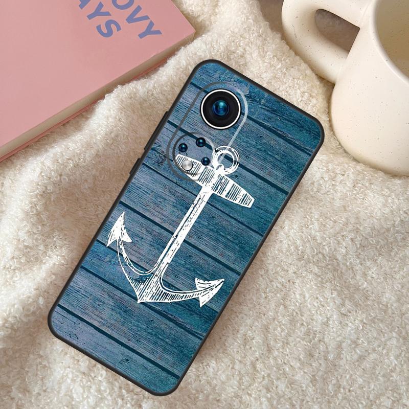 Stripes Anchor Boat Ship Case For Honor 200 Pro X9b X9a X8b X8a X8 X9 X9c 50 70 90 Lite Honor Magic 7 6 5 Pro Coque