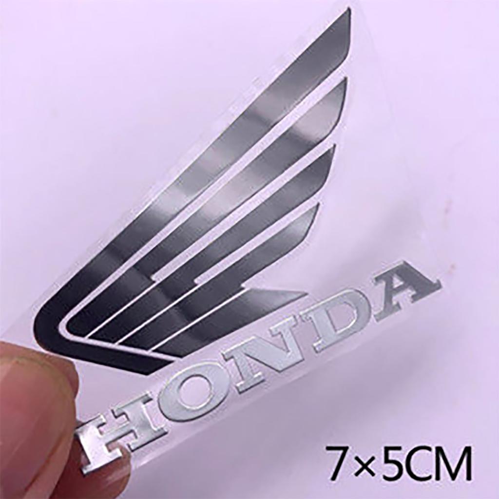 Metal Honda Sticker Logo Motorcycle Helmet Wing Emblem Decal