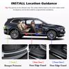 For Volkswagen T-Roc 2018-2025 Car Threshold Strip Protector Sticker Door Trunk Scratch Resistant Trampling Pad Decor Accessorie