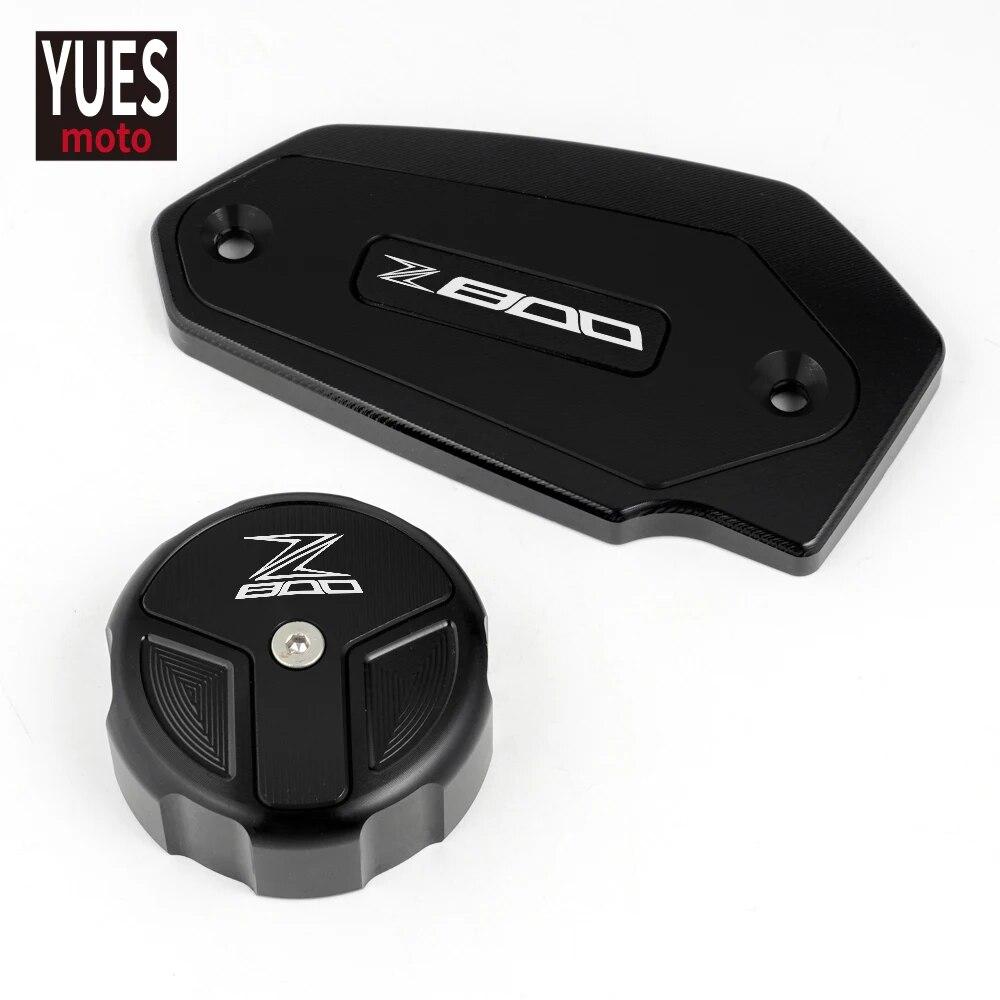 Motorrad Zubehör CNC Vorne und Hinten Bremsflüssigkeit Zylinder Master Reservoir Abdeckung Kappe Für KAWASAKI Z800 2013 2014 2015 2016