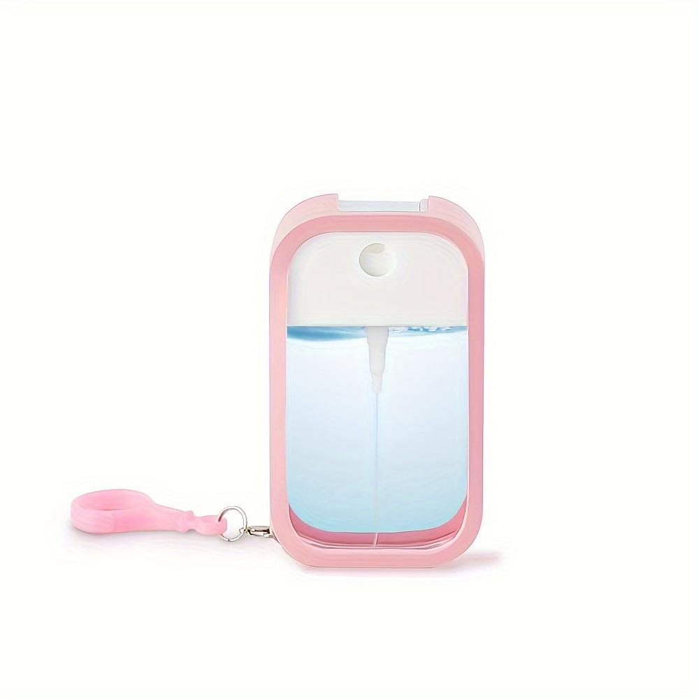

Portable Square Perfume Spray Bottle 45ml Alcohol Watering Hand Sanitizer Refillable Silicone Set Makeup Atomizer For Traveling Plastic розовый