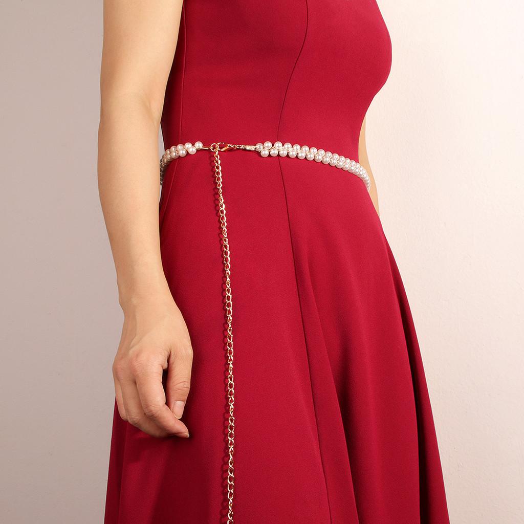 Belt Waist Pearl For Women Gold Thread Length Casual Daily Supplies Decoration