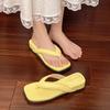 Fashion Slope Heel Flip-flops Slippers Women's Shoes Outer Wear Summer Seaside Silver Sandals Beach Shoes Niche Sandals