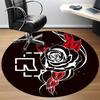1PC RAMMSTEIN Office Round Rug - Perfect for Office or Study Decor, Non-Slip Backing, Decorative Floor Mat Yy250916046