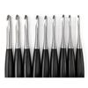 1 Set Crochet Hook Set Wood Handle Crochet Needle 3.5mm To 8.0mm Knitting Needle Knitting Tool Crochet Accessories