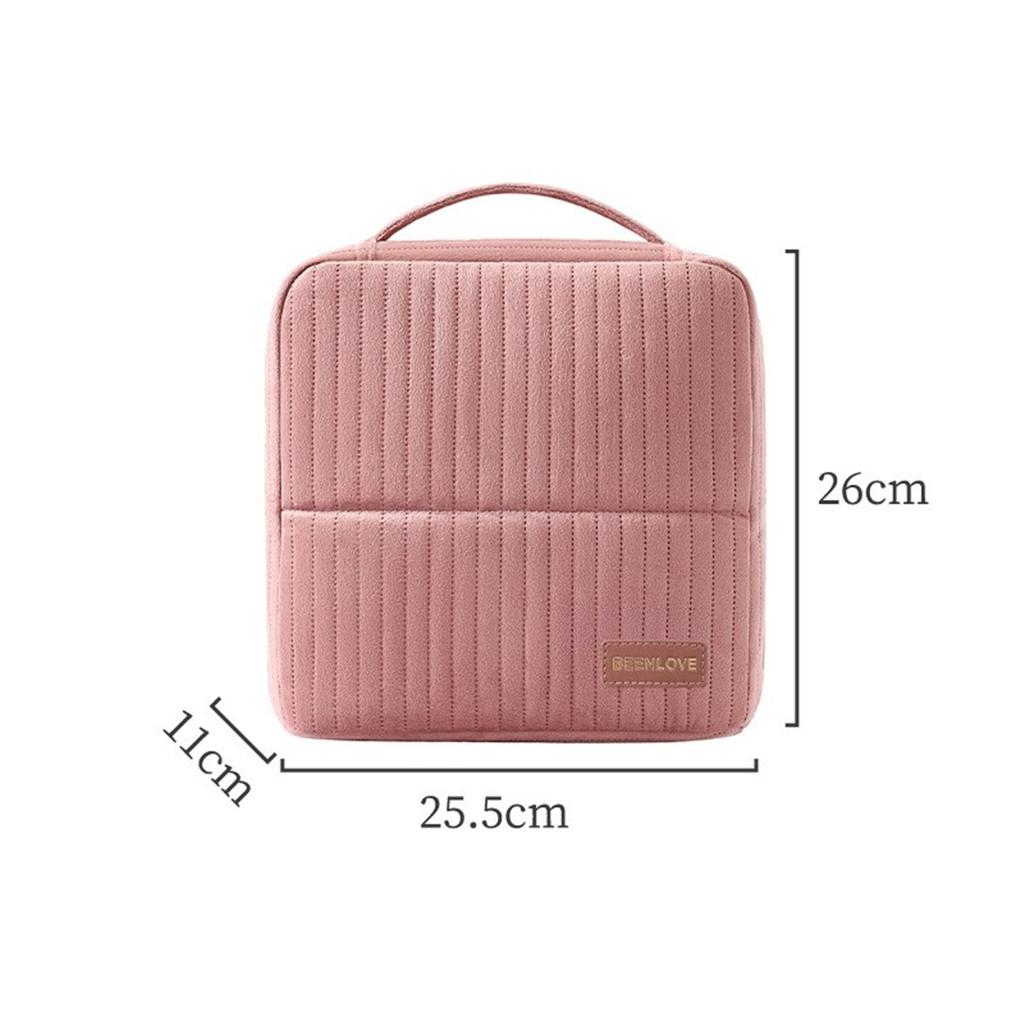 Standing-style Makeup Box, Large-capacity Portable Cosmetics Storage Box, Travel Makeup Bag, Ladies' Portable Cosmetics Box With Handle