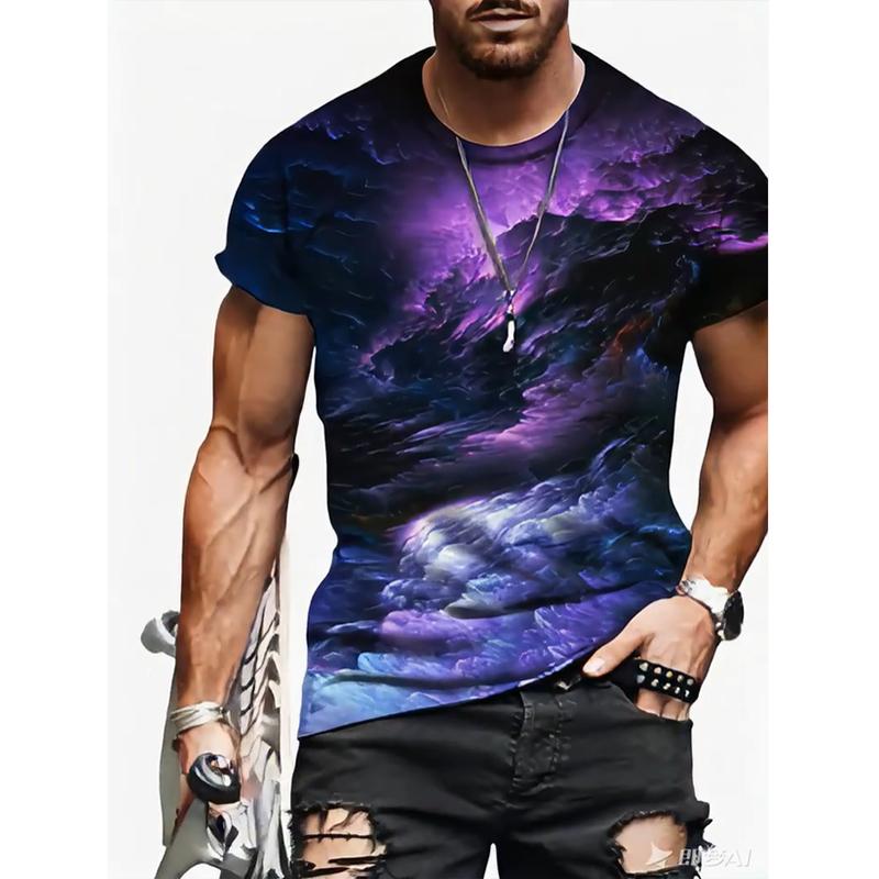 Ny sommar mode T-shirt för män med lejontryckt t-shirt för män