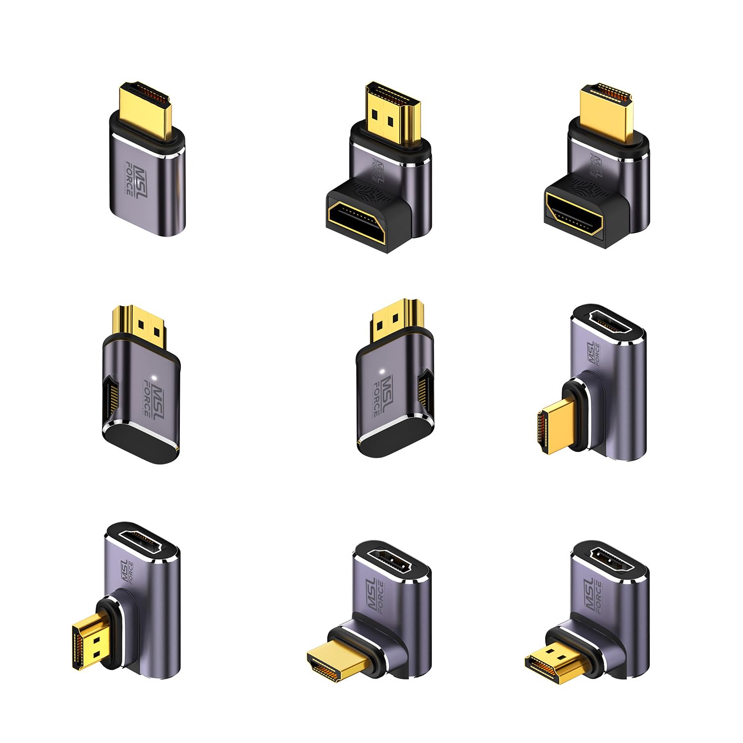 

HDMI Magnetic Converter High Bandwidth HDR Easy Data Prevents Made in Compatible with and PS5 2.1 Adapter, 7680x4320, 8K@60Hz, 4K@120Hz, 19-Pin,