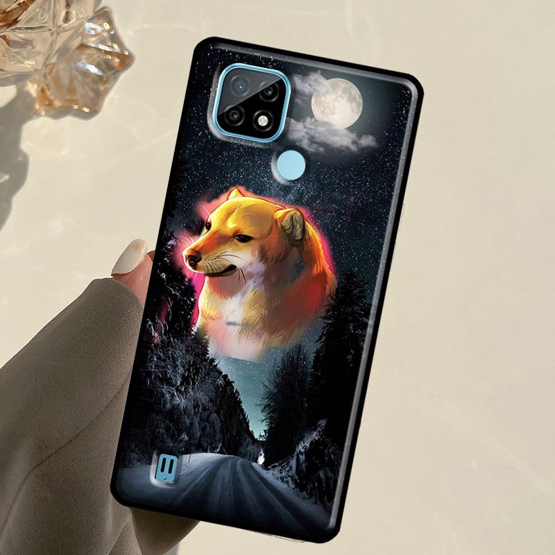 Funny Cheems Doge For Realme 13 11 10 12 14 Pro Plus GT 5 6 6T GT7 Pro C67 C61 C53 C51 C21Y C25S C75 C55 Case