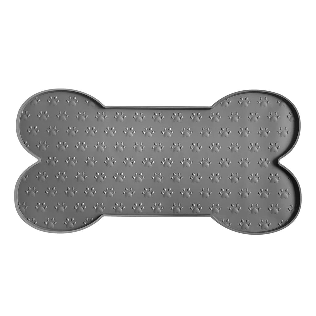 Dog Food Mat, Non-Slip Silicone, Dog Bowl Mat, Thickened Pet Placemat, Waterproof Cat Feeding Mat With Raised Edge