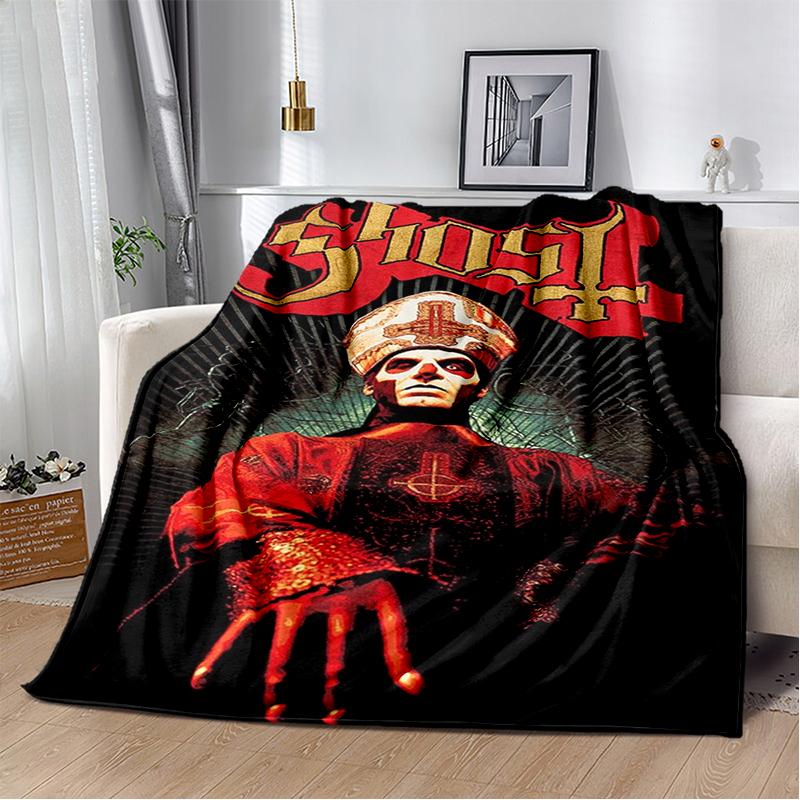 29 Stil Ghost Band Papa Emeritus Heavy Metal Dunkel Weiche Plüschdecke, Flanell Überwurfdecke für Wohnzimmer Schlafzimmer Bett Sofa